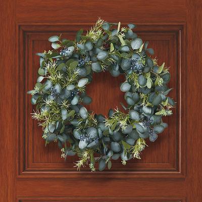 Herb Eucalyptus & Blueberry Wreath - Frontgate