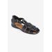 Women's The Cooper Fisherman Flat by Comfortview in Black (Size 11 M)