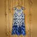 Ralph Lauren Dresses | Nwt Ralph Lauren White And Blue A-Line Knee Length Dress | Color: Blue/White | Size: 6