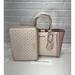 Michael Kors Bags | Michael Kors Kali Md Satchel With Ipad Case Tote Shoulder Bag -Opticwht/Rosegold | Color: Gold/White | Size: Medium