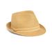 Nine West Accessories | Nine West Ribbon Straw Fedora, Tan, Natural, Packable With Grosgrain Ribbon Band | Color: Tan | Size: Os