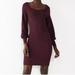 Nine West Dresses | Nine West Ribbed Sweater Dress | Color: Black/Purple | Size: Xl