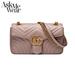 Gucci Bags | Gucci Gg Marmont Small Matelass Shoulder Bag In Dusty Pink Leather & Golden Gg | Color: Pink | Size: Os