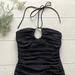 Zara Dresses | Nwot!! Zara Ruched Halter Mini Dress | Color: Black | Size: Xs