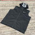Nike Jackets & Coats | Nwot Nike Men’s Black Zip Front Sleeveless Swoosh Hooded Vest Sz Xl | Color: Black/Gray | Size: Xl