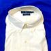 Ralph Lauren Shirts | Men’sl/S Ralph Lauren Dress Shirt.Button Down 2 Ply Yarmouth Cotton 17 1/2 White | Color: White | Size: 17.5