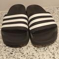 Adidas Shoes | Adidas Slippers | Color: Black/White | Size: 3bb