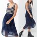 Urban Outfitters Dresses | New Uo Cameron Mixed Plaid Midi Dress S | Color: Black/White | Size: S
