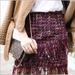 Zara Skirts | New Zara Tweed Fringe Colorful Short Mini Skirt Size Xs Blogger's Favorite Nwt. | Color: Pink/Purple | Size: Xs