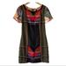 Anthropologie Dresses | Anthropologie Ranna Gill Multicolor Embroidered Shift Dress Us2 ($188) Nwt | Color: Gray/Red | Size: 2