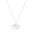 Gucci Jewelry | Gucci Italy Sterling Silver Double Logo Pendant Necklace | Color: Silver | Size: Various