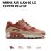 Nike Shoes | Nike Women's Air Max 90 Lx Dusty Peach/Bio Beige Sz 11.5 | Color: Orange/Tan | Size: 11.5