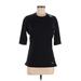 Adidas Active T-Shirt: Black Solid Activewear - Women's Size Large