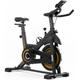 BAKAJI Heimtrainer Spinning Bike mit LCD-Display und Bluetooth mit App-Fitness-Verbindung, Fahrrad, Training, Fitnessstudio mit gepolstertem Sitz, verstellbar, ideal für Cardio, Beine, Bauch, Hüfte,