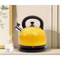 3.0L Yellow Kettle - 360° Swivel | Cordless Large Electric Kettle | Stainless Steel | Detachable Filter | with Boil and Boil Dry Protection