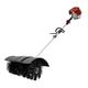 Lilyeriy Petrol Powered Broom 52CC 2-Stroke Motor Handheld Sweeper 1700W 2.3HP Gasoline Engine Power Broom Nylon Brush Cleaner for Grass Lawn Walkways Snow Sweep