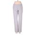 Eileen Fisher Casual Pants - Mid/Reg Rise Straight Leg Boyfriend: Gray Bottoms - Women's Size Small