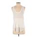 Haute Hippie Sleeveless Top White Scoop Neck Tops - Women's Size Small