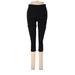 Victoria Sport Active Pants - Super Low Rise Skinny Leg Cropped: Black Activewear - Women's Size Medium