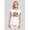 T-Shirt F4NT4STIC "The Beach Boys Musik Band Tropical", Damen, Gr. L, weiß, Obermaterial: 100% Baumwolle, casual, regular fit, Rundhals, Kurzarm ohne Bündchen, Shirts, Premium Qualität