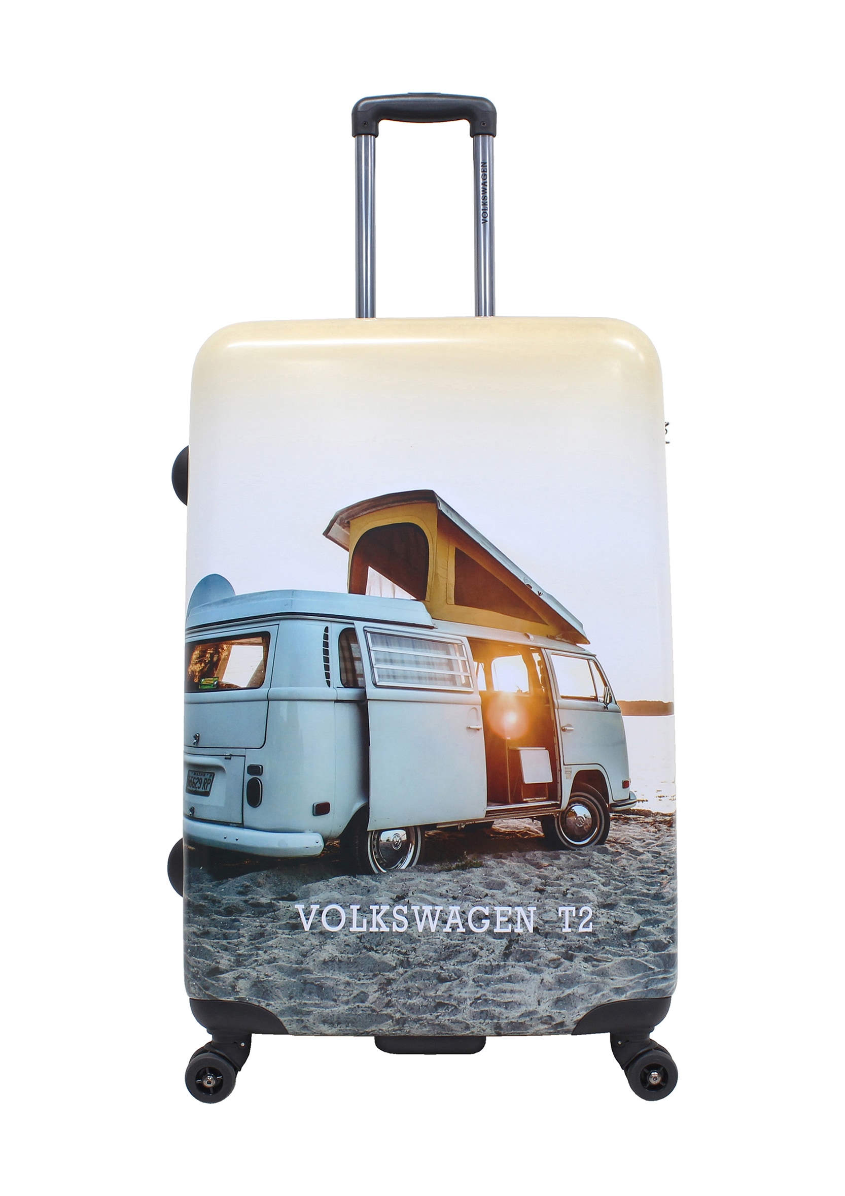 Koffer VOLKSWAGEN "Bus", Gr. B/H/T: 51 x 78 x 28, bunt (mehrfarbig), Koffer, mit integriertem TSA-Zahlenschloss Image