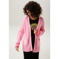 Strickjacke ANISTON CASUAL Gr. 40, rosa (rosa, pink) Damen Strickjacken lange