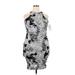 Madeline K Couture Casual Dress - Bodycon Crew Neck Sleeveless: Silver Dresses - New - Women's Size 2X-Large
