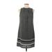 H&M Casual Dress - Shift Mock Sleeveless: Black Dresses - Women's Size 6