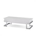 Wrought Studio™ Wooden Coffee Table w/ Lift Top & Metal Base Wood/Metal in White | 14.23 H x 47.24 W x 19.72 D in | Wayfair