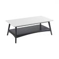 George Oliver Katrielle Coffee Table Wood in Black | 17.23 H x 24.24 W x 47.72 D in | Wayfair 41F94F889EF149BEB1C71B547C1DA487