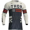 Thor Pulse Combat Youth Motocross Jersey, white-blue, Size M