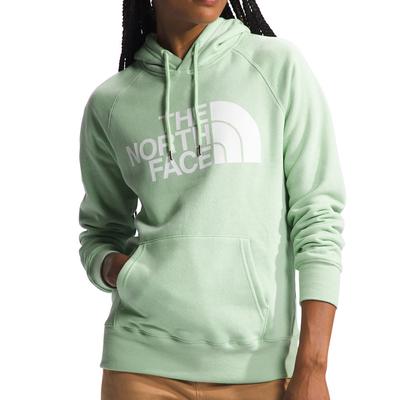 The North Face Women's Half Dome Pullover Fleece Hoodie (Size M) Misty Sage, Cotton,Polyester