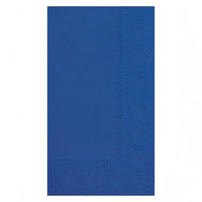 Hoffmaster 180522 1/8 Fold Dinner Napkins - 2 ply, Blue, Regal Embossed, Navy Blue