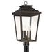 The Great Outdoors Irvington Manor 4-Light Chelesa Bronze Post Mount