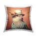 Stupell Vintage Hat Bird Decorative Printed Throw Pillow Design by Roozbeh