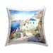 Stupell Santorini Ocean View Decorative Printed Throw Pillow Design by LSR Design Studio