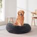 Round Calming Soft Warm Shaggy Plush Faux Fur Donut Pet Dog Cat Sleeping Bed