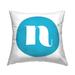 Stupell Blue Initial Decorative Printed Throw Pillow Design by Lil' Rue