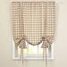 Buffalo Check Gingham Tie Up Window Shade 42" x 63"