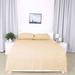 4-Pieces Bed Sheet Set Solid Color Soft Brushed Microfiber