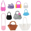 Hot 10 pz/set borsa per bambola Barbie Mini borse carine accessori Multi-stile in plastica per