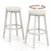 Costway 26"/30" Swivel Bar Stool Set of 2 Upholstered Counter/Bar