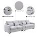 Linen Fabric Modular Sectional Sofa with Center Console, Deep Seat Storage Couch w/Dual USB Ports & Wired or Wirelessly Charged