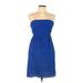 Old Navy Casual Dress - A-Line Open Neckline Sleeveless: Blue Solid Dresses - Women's Size 8