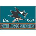 "Sharks de San Jose Sharks de San Jose Aimant en métal 2,5 x 3,5 - unisexe Taille: No Size"