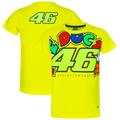 "T-shirt VR46 Racing Valentino Rossi The Doctor - Jaune - Enfants - Homme Taille: 12-14 Years"