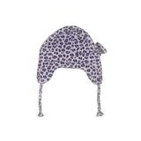 Lands' End Winter Hat: Purple Leopard Print Accessories - Kids Girl's Size Medium