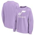 Übergroßes Crew-Sweatshirt mit Mono-Logo und Grafik der Utah Jazz Fanatics – Damen