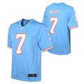 Tennessee Titans Nike Oilers Throwback Alternate Game Jersey – Hellblau – Malik Willis – Jugend