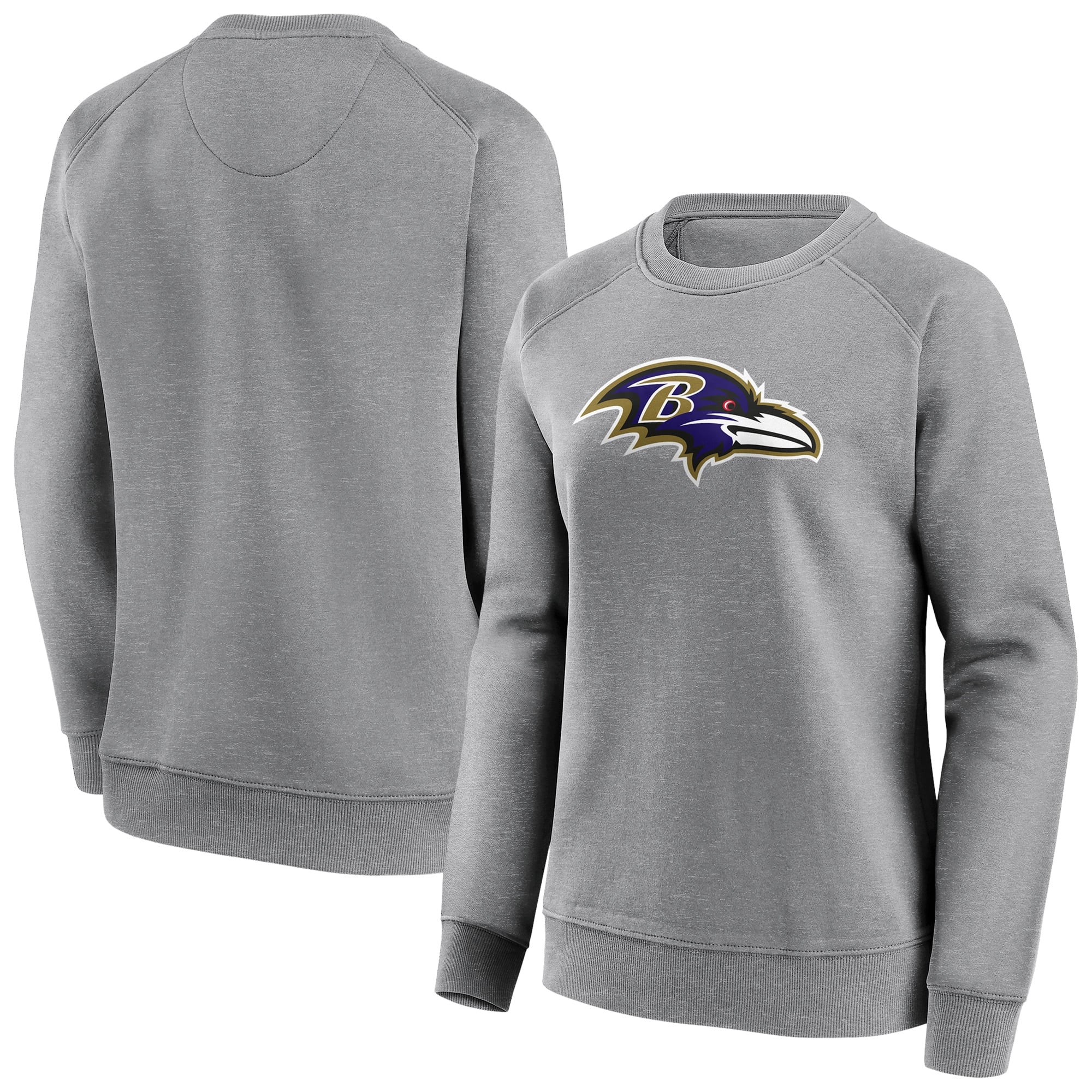 Baltimore Ravens Rundhals-Sweatshirt mit neutraler Farbe und Logo - Damen